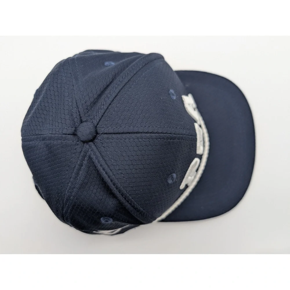 Macron PGA Golf Hat Navy Blue White Rope Snapback Performance Cap JR USA008/26